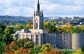 韦仕敦大学
Western University

韦仕敦大学是位于安大略省的一所世界著名学府，有超过130年的学术积累及深厚的人力资源背景，誉为“加拿大最美丽大学”  。其毅伟商学院最为出名，和哈佛大学并为北美案例法教育的两大发源地之一。